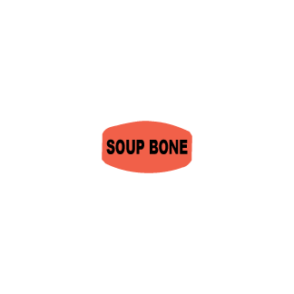 Soup Bone - Black on redglo