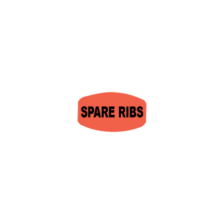 Spare Ribs - Black on redglo