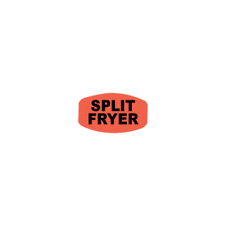 Split Fryer - Black on redglo