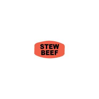 Stew Beef - Black on redglo