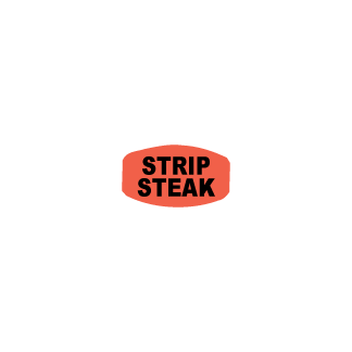 Strip Steak - Black on redglo