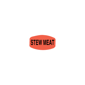 Stew Meat - Black on redglo