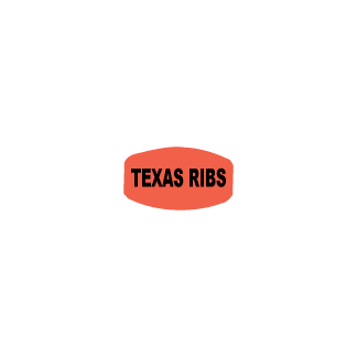Texas Ribs - Black on redglo
