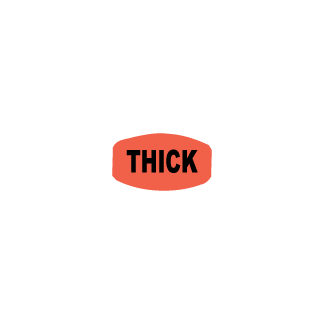 Thick - Black on redglo