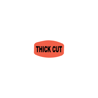 Thick Cut - Black on redglo