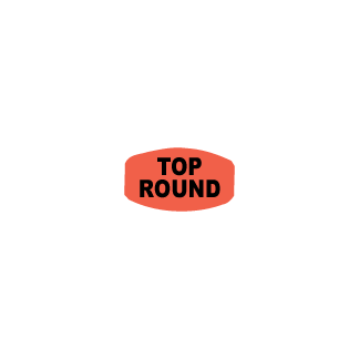 Top Round - Black on redglo