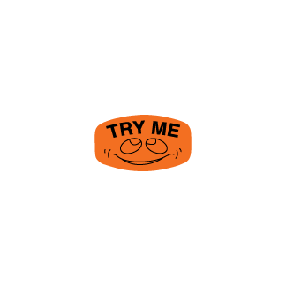 Try Me - Black on redglo