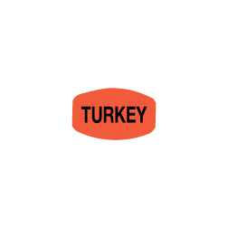 Turkey - Black on redglo