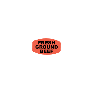 Fresh Ground Beef meat label