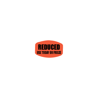 Reduced Use Today or Freeze - Black on redglo