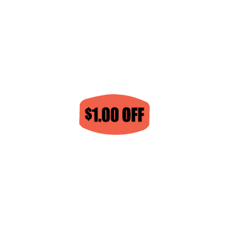 $1.00 off pricing label