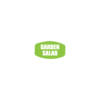 Garden Salad deli label