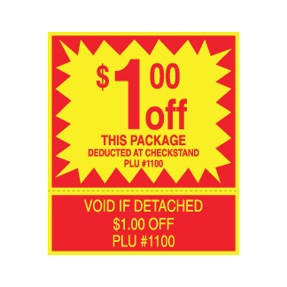 $1.00 off Package label