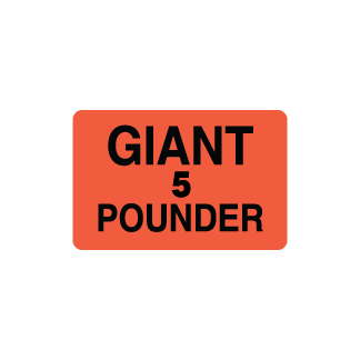 Giant 5 Pounder meat label