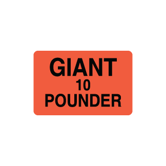 Giant 10 Pounder meat label