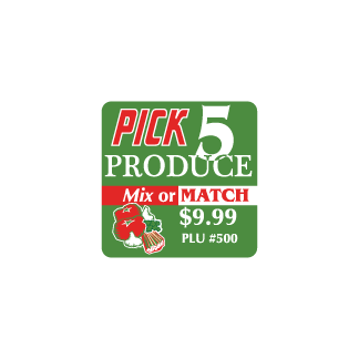 Pick 5 Produce Mix or Match $9.99  Semi Gloss