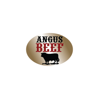 Angus Beef Gold Foil meat label