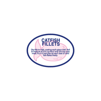 Catfish Fillets meat deli label