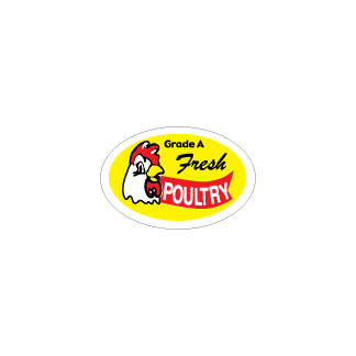 Grade A Fresh Poultry meat label