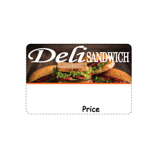 Deli Sandwich Write On label