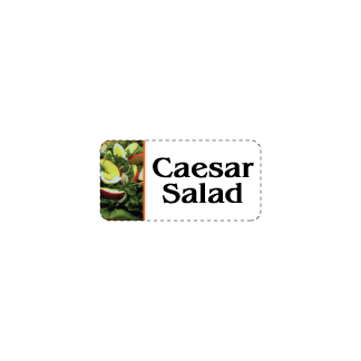 Caesar Salad deli label