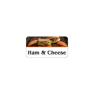 Ham & Cheese Sandwich Label