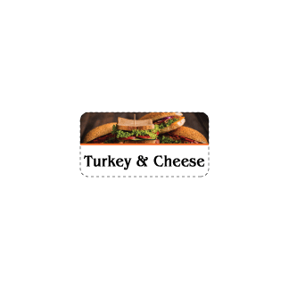 Turkey & Cheese Sandwich  - on White