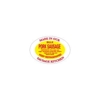 Bulk Pork Sausage meat label