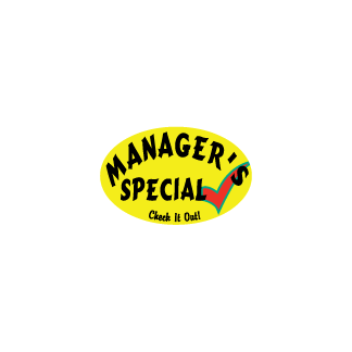 Manager's Special  Yellow, Black & Red