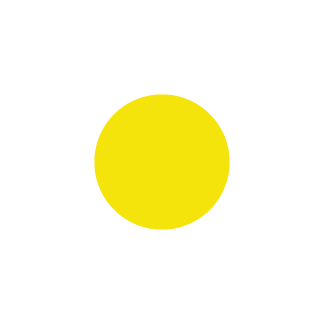 Yellowglo Blank Circle Label