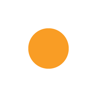 Orangeglo Blank Circle Label