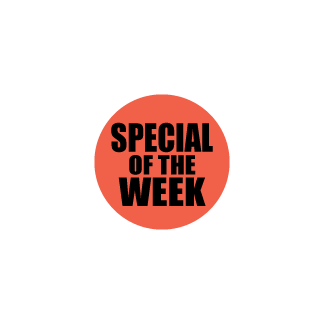 Special of the Week - Black on redglo