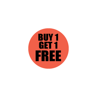 Buy 1 Get 1 Free meat bakery deli produce label