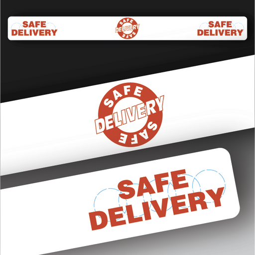 Safe Delivery Band Sticker