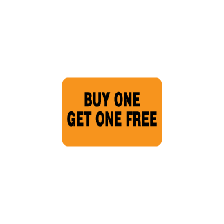 Buy One Get One Free bakery deli produce meat label