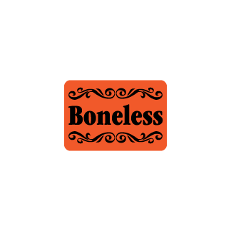 Boneless meat label