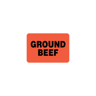 Ground Beef Meat Label