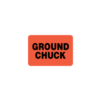 Ground Chuck Meat Label