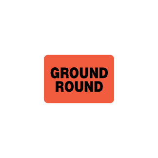 Ground Round Meat Label