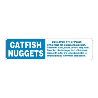 Catfish Nuggets meat deli label