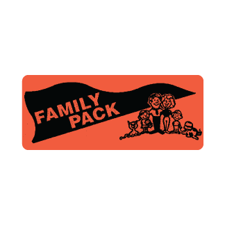 Family Pack meat label