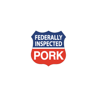 Federally Inspected Pork meat label