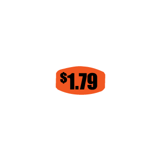 $1.79 - Black on redglo