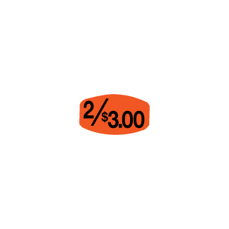 2/$3.00 - Black on redglo